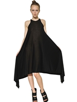 GARETH PUGH - MODAL JERSEY LONG DRESS - BLACK
