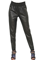 DAMIR DOMA - COATED COTTON FLEECE TROUSERS - BLACK