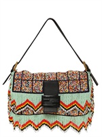 FENDI - BAGUETTE EMBROIDERED SHOULDER BAG - MULTI