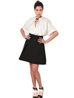 FENDI - PLEATED COTTON POPLIN SHIRT - WHITE