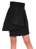FENDI - TECHNO JACQUARD PIQUET SKIRT - BLACK