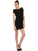 SAINT LAURENT - VISKOSE CADY KLEID - SCHWARZ