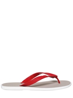 SALVATORE FERRAGAMO - GYM RUBBER FLIP FLOPS - RED