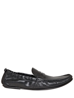 SALVATORE FERRAGAMO - DOMENICO 2 HALBSCHUHE AUS GEBÜRSTETEM LEDER - SCHWARZ