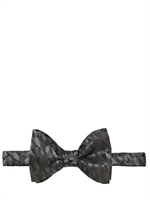LANVIN - CAMOUFLAGE SILK BOW TIE - BLUE
