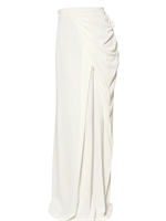 VIKTOR&ROLF - GONNA IN CREPE DI VISCOSA STRETCH - BIANCO