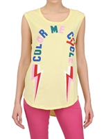 CYCLE - JERSEY T-SHIRT - YELLOW