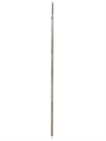 MARIA FRANCESCA PEPE - LONG CHAIN MONO EARRING - RHODIUM
