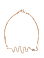 PERLOTA - SCHLANGEN ORAYA ARMBAND - WHITE DIAMONDS