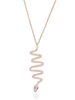 PERLOTA - SCHLANGEN ORAYA HALSKETTE - WHITE DIAMONDS