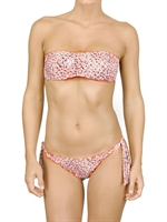 NINA SENICAR - FLOWER PRINTED LYCRA BRAZILIAN BIKINI - PINK