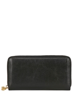 ALEXANDER MCQUEEN - PORTAFOGLIO CONTINENTAL IN PELLE CON ZIP - NERO
