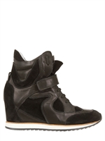 ELENA IACHI - SNEAKERS IN PELLE 60MM - NERO