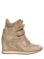 ELENA IACHI - SNEAKERS IN PELLE 60MM - BEIGE