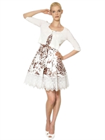 BLUMARINE - RAYON KNIT BOLERO - WHITE