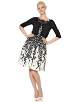 BLUMARINE - RAYON KNIT BOLERO - BLACK
