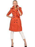 BURBERRY LONDON - TRENCH COAT AUS WEICHEM NAPPALEDER - ORANGE
