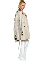 BURBERRY LONDON - BUCKINGHAM BAUMWOLL GABARDINE TRENCH COAT - BEIGE