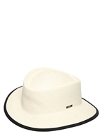 SUPERDUPER - DIETRICH PANAMA STRAW HAT - WHITE/BLACK