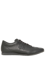 DOLCE & GABBANA - ITALIA NAPPA LEATHER RUNNING SNEAKERS - GREY/AVIO