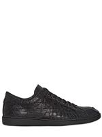DOLCE & GABBANA - GUATEMALA CROCODILE SNEAKERS - BLACK/BLACK