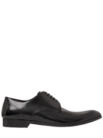 DOLCE & GABBANA - PALERMO BRUSHED LEATHER LACE-UP SHOES - BLACK