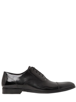 DOLCE & GABBANA - PALERMO BRUSHED LEATHER LACE-UP SHOES - BLACK