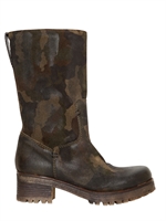 STRATEGIA - 50MM CAMOUFLAGE PRINTED LEATHER BOOTS - CAMOUFLAGE