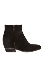 STRATEGIA - 80MM SUEDE WEDGED LOW BOOTS - BLACK