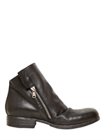 STRATEGIA - 20MM CALFSKIN ANKLE BOOTS - BLACK
