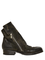 STRATEGIA - 20MM CAMOUFLAGE PRINTED LEATHER BOOTS - CAMOUFLAGE