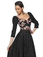 DOLCE & GABBANA - TOP IN TECHNO BROCCATO DI SETA - MULTICOLORE