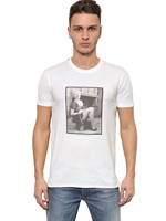 DOLCE & GABBANA - MARILYN COTTON JERSEY T-SHIRT - OFF WHITE