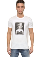 DOLCE & GABBANA - MARILYN COTTON JERSEY T-SHIRT - OFF WHITE