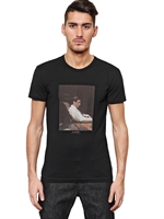 DOLCE & GABBANA - AL PACINO COTTON JERSEY T-SHIRT - BLACK