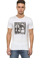 DOLCE & GABBANA - MONICA BELLUCCI COTTON JERSEY T-SHIRT - WHITE