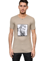 DOLCE & GABBANA - STEVE MCQUEEN COTTON SERAFINO T-SHIRT - KHAKI