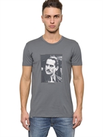 DOLCE & GABBANA - ROBERT DE NIRO COTTON JERSEY T-SHIRT - GREY