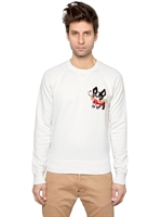 DSQUARED - FELPA IN COTONE - BIANCO
