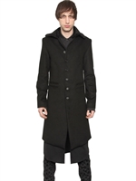 ANN DEMEULEMEESTER - MANTEL AUS BAUMWOLL/VISKOSEGEWEBE - SCHWARZ