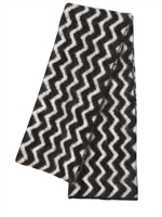 NEIL BARRETT - SCIARPA IN MOHAIR - BIANCO/NERO