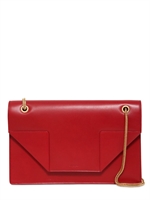SAINT LAURENT - BETTY 2 MATT LEATHER SHOULDER BAG - RED