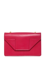 SAINT LAURENT - MINI BETTY 1 MATTE LEATHER SHOULDER BAG - FUCHSIA