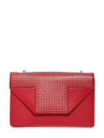 SAINT LAURENT - MINI BETTY 1 MICRO STUDS LEATHER BAG - RED