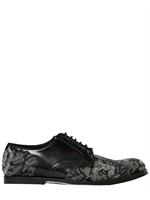 DOLCE & GABBANA - PALLE LISCIA & RICAMO ROSE PUNTO CROCE - BLACK