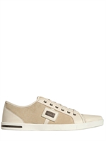 DOLCE & GABBANA - SUEDE & PIENO FIORE - CREAM