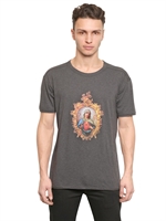 DOLCE & GABBANA - MADONNA PRINT JERSEY T-SHIRT - GREY