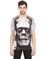 CHRISTOPHER KANE - FRANKENSTEIN COTTON JERSEY T-SHIRT - GREY