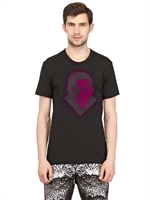 CHRISTOPHER KANE - LARGE PATCH COTTON DRACULA T-SHIRT - BLACK