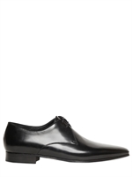 SAINT LAURENT - PATENT LEATHER DERBY SHOES - BLACK